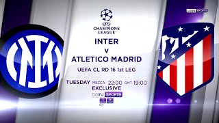 Follow the clashes of the UEFA Champions league Round of 16 between Inter and Atletico Madrid [upl. by Shelden]