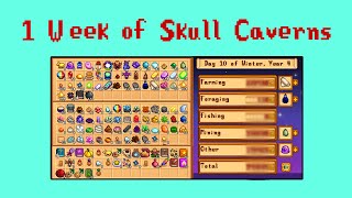 Loot From 1 Week in the Skull Caverns  Stardew Valley [upl. by Yeuh596]