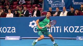 Sofia Open  Highlights from Berankis vs Kuzmanov [upl. by Mannuela]