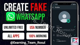 How To Create Unlimited Fake WhatsApp 😱  Burner  Text free update mathod full free 😊 mathod [upl. by Huey]