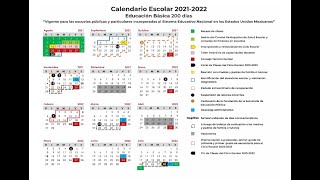 Calendario escolar 2021 2022 [upl. by Airamat]