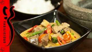 ROTES THAI CURRY mit Rindfleisch – asiatisches Rezept  thailändisch kochen [upl. by Wrand]