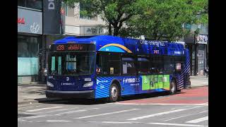 B39 bus announcements to Allen StDelancey St Vianova screen [upl. by Airal993]