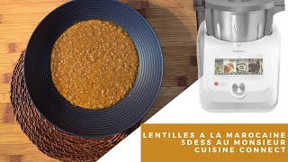 Lentilles à la marocaine 3dess au Monsieur Cuisine Connect MCC [upl. by Gardal]