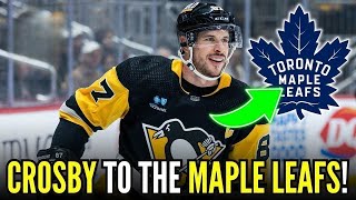 HISTORIC MOVE CROSBY in SHOCK TALKS with Toronto  Maple Leafs News [upl. by Ruelle]