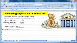 11How to Calculate Maturity Value of Recurring Deposit Quarterly [upl. by Sillig]