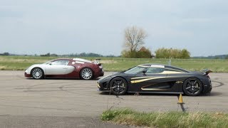 Bugatti Veyron 164 vs Koenigsegg Agera S Hundra x 5 races GTBOARDcom [upl. by Yolande911]