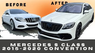 2015 MERCEDES S550  S63 AMG W222 CONVERSION INCREDIBLE TRANSFORMATION [upl. by Tnecniv]