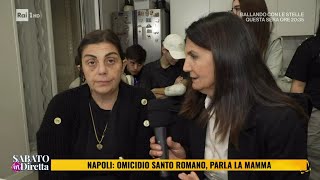 Omicidio Santo Romano il dolore della mamma  Sabato in diretta 09112024 [upl. by Adiaz]