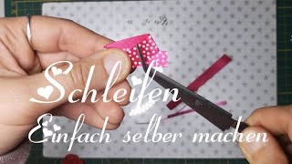 DIY Schleifen Scrapbook Schmuck Miniatur [upl. by Rehotsirk]