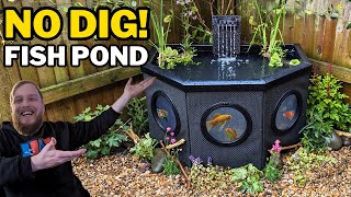 EASIEST fish pond for your garden A great home for goldfish [upl. by Bortz986]