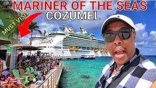 BEST PORT SIDE BARS amp RESTAURANTS YOU MUST VISIT COZUMEL MEXICO MARINER OF THE SEAS [upl. by Eceinart]