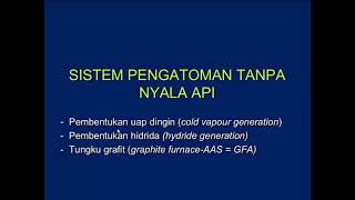 Spektrometri Serapan Atom Cold and Hydride Vapour Generation [upl. by Pattin159]