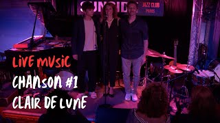 Vanessa Hidden amp Aliouche Father and Son  Clair de lune 1live Sunside Jazz Club Paris [upl. by Lally]