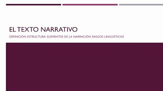 🏰 El TEXTO NARRATIVO  selectividad EBAU PBAU 🤓 TIPOS DE TEXTOS [upl. by Asela]