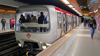 Metro Ligne D Lyon  MermozPinel [upl. by Ahsonek714]