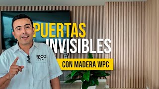 Puertas ocultas invisibles con madera wpc WALL PANEL [upl. by Nelav]