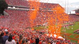 Entrance of Clemson Tigers to stadium [upl. by Jayme]