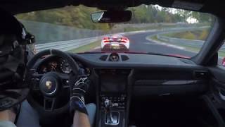 Last GT3RS Nordschleife lap 2018Cruising with APEX McLaren 720S [upl. by Noseimaj]