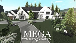 MEGA MANSION BLOXBURG SPEEDBUILD  6 bedrooms [upl. by Ardnuas]