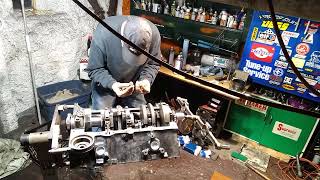 Chevy 350  gerdy getting pistons [upl. by Nawj]