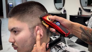 CORTE RAPADO HOMBRE FACIL  MID SKIN FADE TUTORIAL buzzcut skinfade [upl. by Rosamund]