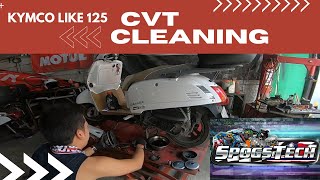 KYMCO LIKE 125 CVT CLEANING PLUS SMALL UPGRADES SA SPOGSTECH  Kymco Like 125 [upl. by Alderson]