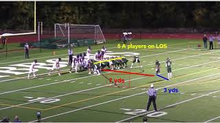 Scrimmage Kick Formation Numbering Exception Rule [upl. by Viquelia]