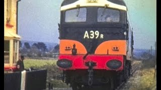 CIÉ A Class A39R lifting train  BallinacourtyDungarvan 1971 [upl. by Zack]