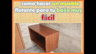 como hacer mueble para lavabo paso a paso [upl. by Garth]