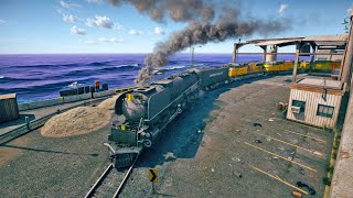 GTA 5 Driving UP CHALLENGER through Abandoned West Docks Railroads [upl. by Irreg]