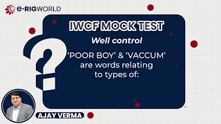 Degasser  IWCF Question  IADC Assignment  Well control  MGS  Vacuum Degasser PAPER 2 P1Q28 [upl. by Atelra]