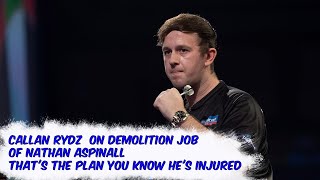 Callan Rydz on DEMOLITION JOB of Nathan Aspinall  Thats the plan you know hes Injured [upl. by Los]