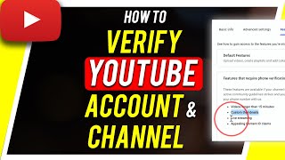 How to Verify Your YouTube Account [upl. by Ennahoj]