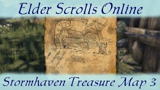 Stormhaven Treasure Map 3 iii Elder Scrolls Online ESO [upl. by Dorothee]