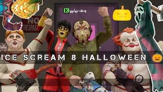 Ice Scream 8 halloween boss fight  ending [upl. by Ahsaeym]