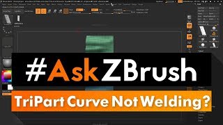 AskZBrush “Why is my TriPart Curve Brush not welding” [upl. by Carolus]