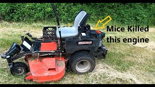 Gravely ZT60 HD Zero Turn Mower Kawasaki engine swap [upl. by Nikolaos]