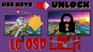 LG monitor OSD LOCKEDOSD UNLOCKED paulitulit lumalabas solved [upl. by Eillek86]