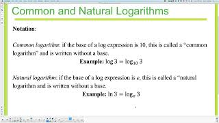 29 Logarithmic Expressions [upl. by Lodovico]