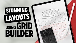 How to create stunning lettering layouts with Procreate amp Grid Builder Stefan Kunz Tutorial [upl. by Hubing756]