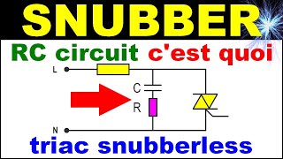 rc circuit snubber protection triac diac électronic triac snubberless electronic snubber triac [upl. by Ahsimac494]