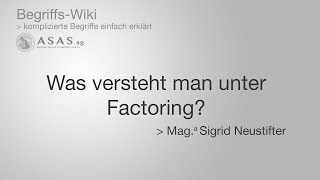 Was versteht man unter Factoring [upl. by Elaina]