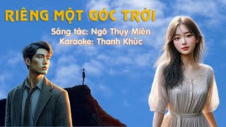 Karaoke Riêng một góc trời Tone Nam  Thanh Khúc Karaoke [upl. by Shererd]