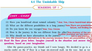 44 The Unsinkable Ship Warming Up ChitChat 8th Class English Subject Page No 90 by Zameer Sir [upl. by Sindee314]