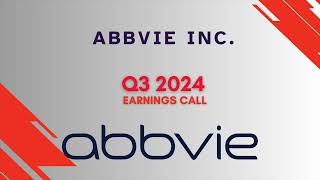 AbbVie ABBV Q3 2024 Earnings Call [upl. by Alby621]