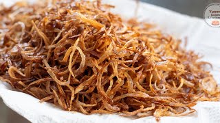 Oignons frits croustillants crspy fried onions [upl. by Zeph773]