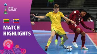 Lithuania v Venezuela  FIFA Futsal World Cup 2021  Match Highlights [upl. by Shae]