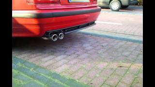 BMW e36 316i Soundcheck Jom exhaust [upl. by Anisor107]