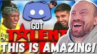 KSI FREAKS OUT Quackity DISCORDS GOT TALENT IN REAL LIFE ft KSI amp Vikkstar FIRST REACTION [upl. by Anelat]